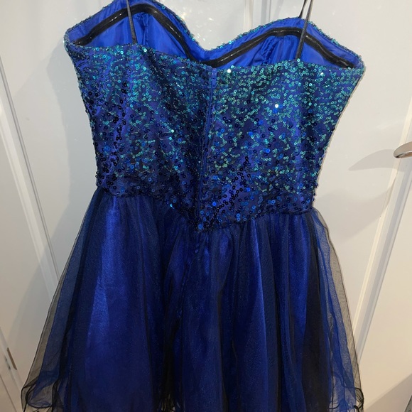 Blue Homecoming Dress - Picture 2 of 5